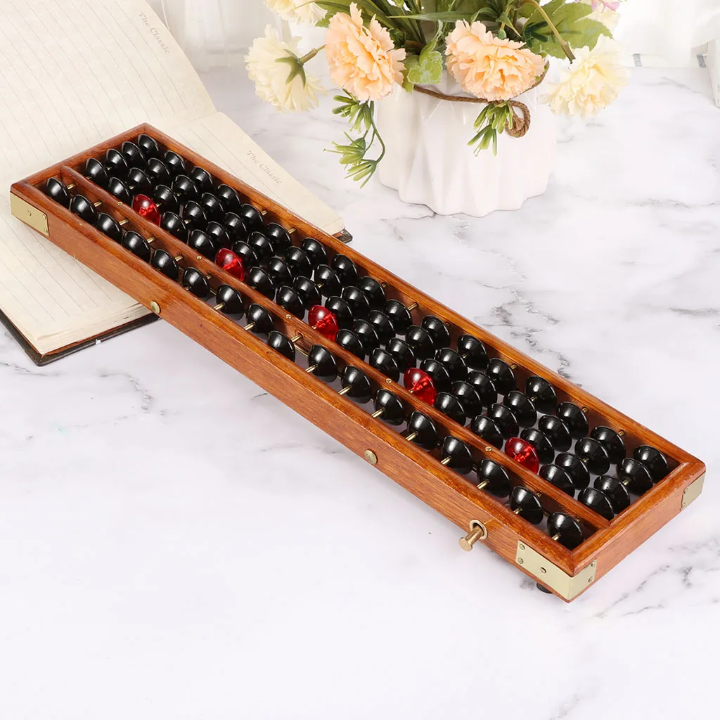 17 Cijfers Houten Soroban Standaard Abacus Chinese Rekenmachine Tellen Math Learning Tool Beginners