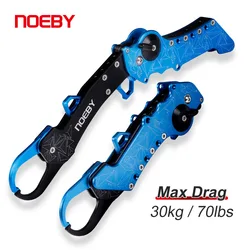 Noeby Collapsible Fishing Grip Aluminum Alloy Tackle Lip Grip Hook Controller Adjustable with Connect Ring Fishing Tool Tackle