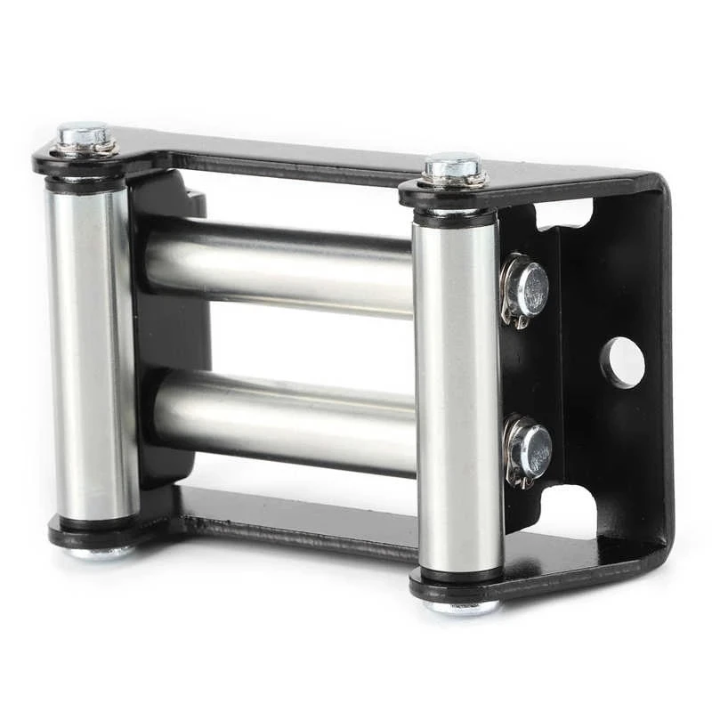 Heavy Duty Winch Roller Fairlead Galvanize 110mm/4.3in Hole Distance with Strong Construction Metal Fairlead Winch Mount Guide