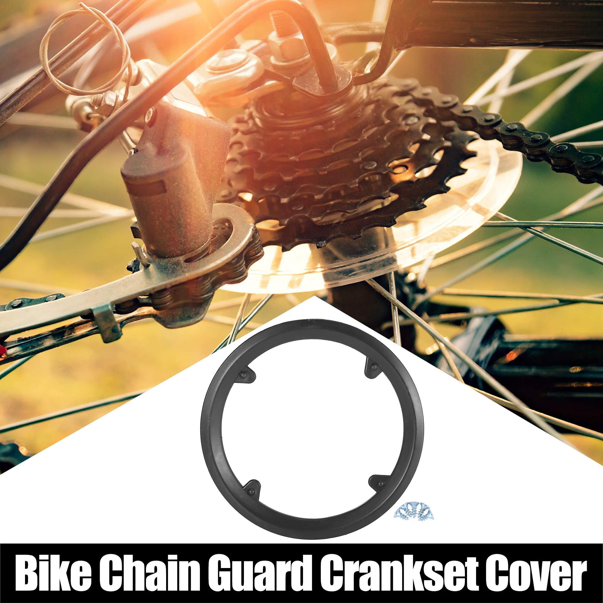 X Autohaux Bicycle Crankset Protective Cover Crank Chain Wheel Ring Guard Protector Sprocket Ring 40T42T 46T 48T 52T4/5 Holes