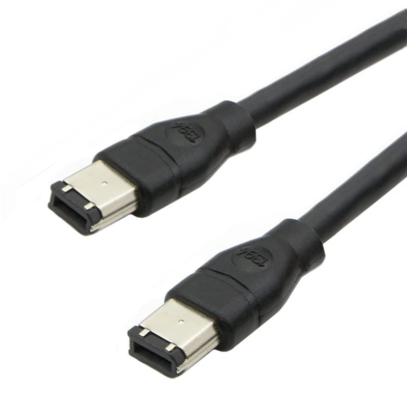 IEEE1394A Data Cable IEEE 1394 6P to 6P 6P-6P 6 Pin to 6Pin Industrial Camera Cable Firewire 400 Mbps 1.5m 3m 5m