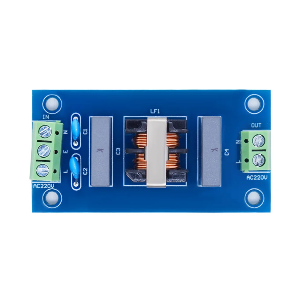 Filtro EMI Sound Booster, Soquete do filtro, Módulo Power Board, 220V, 2A