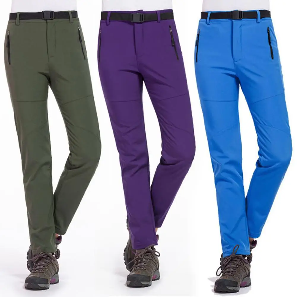 

Loose Women Autumn Winter Quick Dry Pants Trekking Mountain Climbing Thick Warm Long Trousers Women