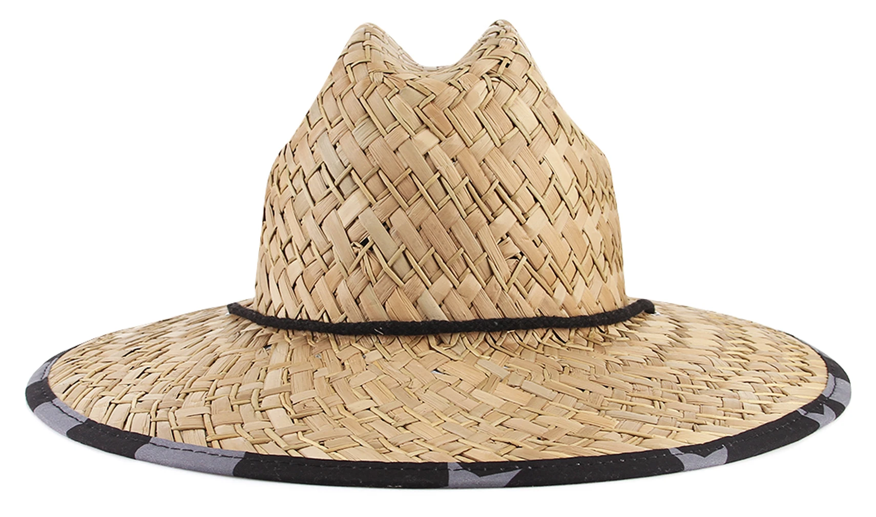 GEMVIE Classic Handwork Women Men Straw Summer Beach Sun Hat Outdoor Summer Wide Brim Jazz Panama Straw Lifeguard Hat