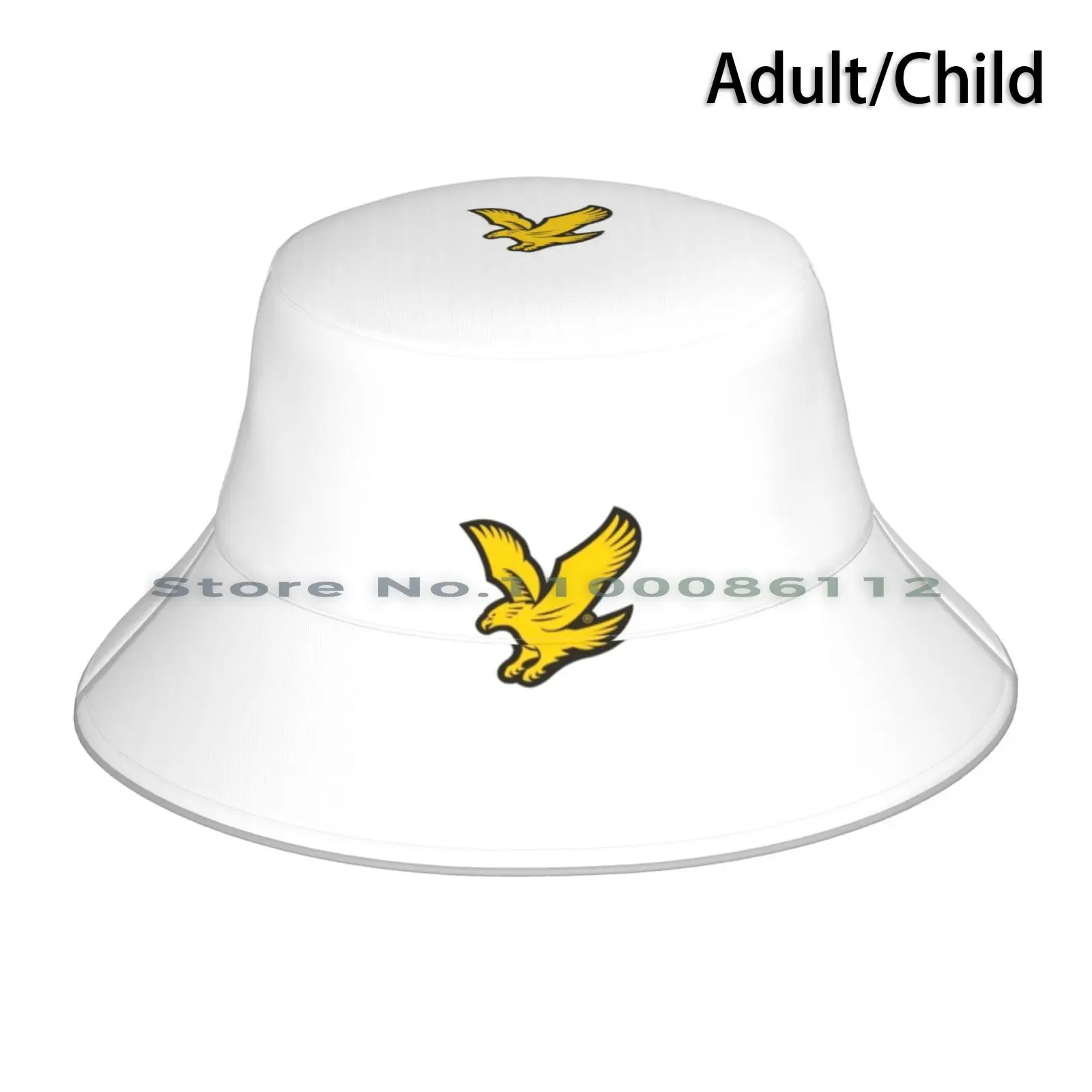 Lyle And Eagle Logo Bucket Hat Sun Cap Designer Sports Plain Logo Brand Popular Black And White Foldable Outdoor Fisherman Hat