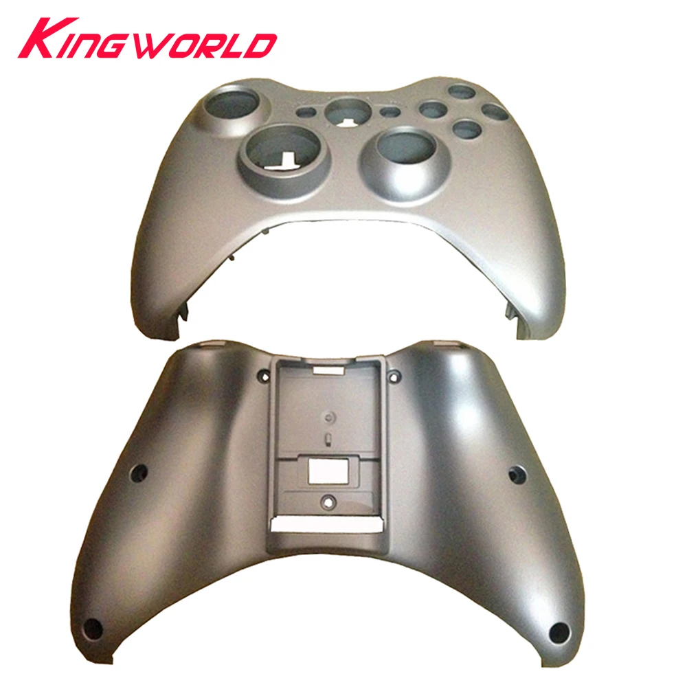 

10pcs Replacement Part Housing Front Shell Silver Plastic Top Cover Case Faceplate For Xbox 360 Controller Gamepad