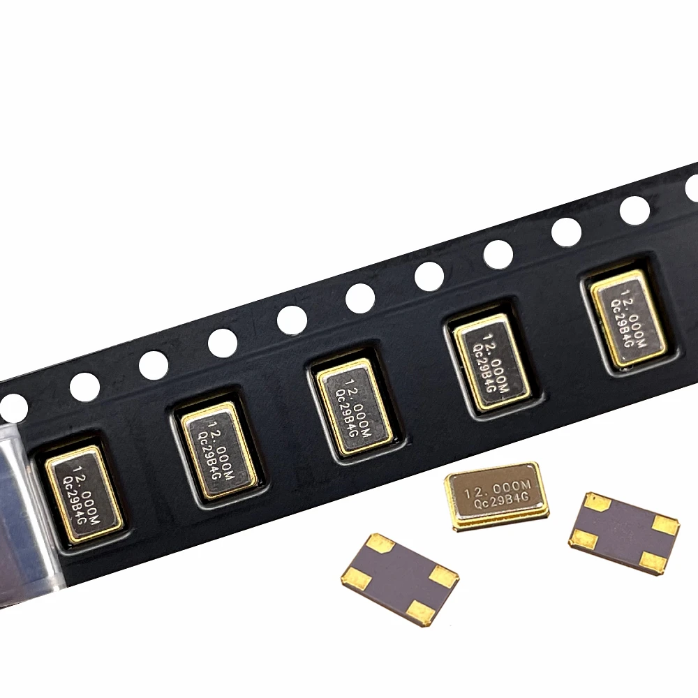 Oscilador pasivo de cristal, kit de serie SMD de 4 pines, 5032x5,0mm, 3,2x10/11mm, 8/0592, 12/13/56/18, 432/20/24/16/32 MHz, 50 piezas