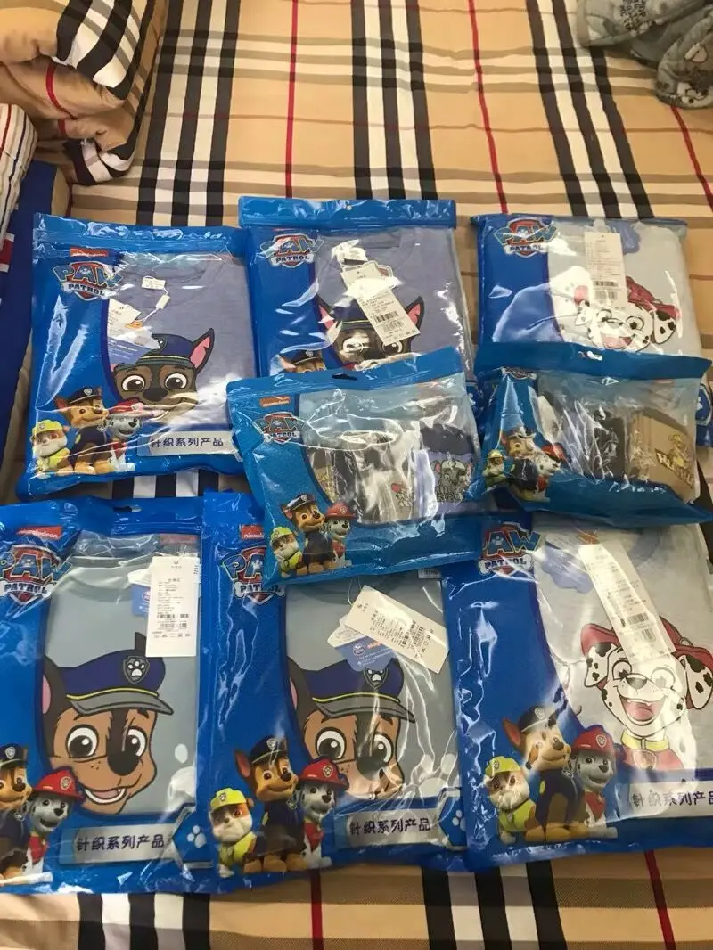 Paw patrol pijamas para crianças, genuína patrulha pata, skye chase, everest, marsal, boneca, alta qualidade, presente de aniversário