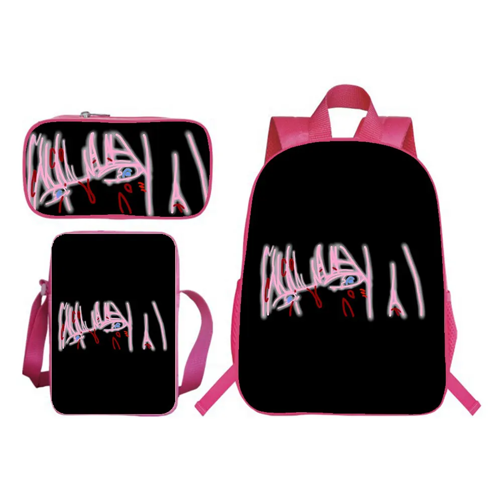 Anime DARLING in the FRANXX Backpack 3pcs Set Boy Girl SchoolBag Teens Bookbag Kid Rucksack Gift(backpack+shouder Bag+pen Bag)