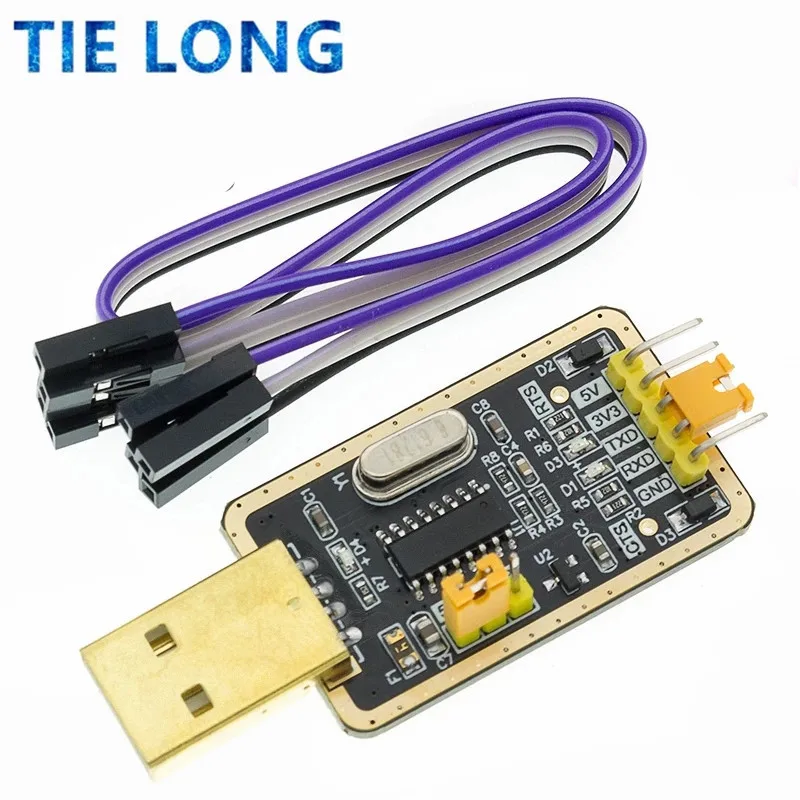 Módulo convertidor de USB a TTL, actualización CH340G RS232, puerto serie UART, UFS-HWK STC, programador, actualización de cepillo, placa pequeña