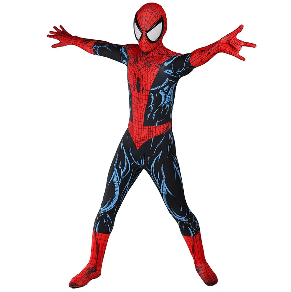 McFarlane Spider Boy Smile Hero Cosplay Costume, UlOscar SpidSuffolk IQUE dex, 3D Printed, Zenzai Drum Suit, Halloween