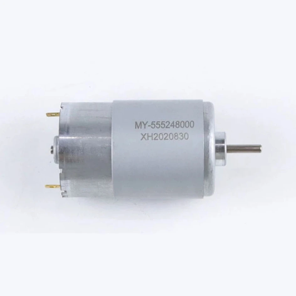 12V 24V R-555 Double Output Shaft DC High-speed Motor High-power Speed-regulating Forward and Reverse Small Generator Motor