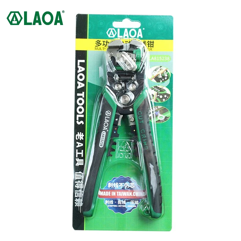 Imagem -06 - Laoa-ferramentas Automáticas do Descascador do Fio Alicate do Cortador do Fio Ferramentas Elétricas do Descascamento do Cabo para o Eletricista Que Frisa Feito em Taiwan