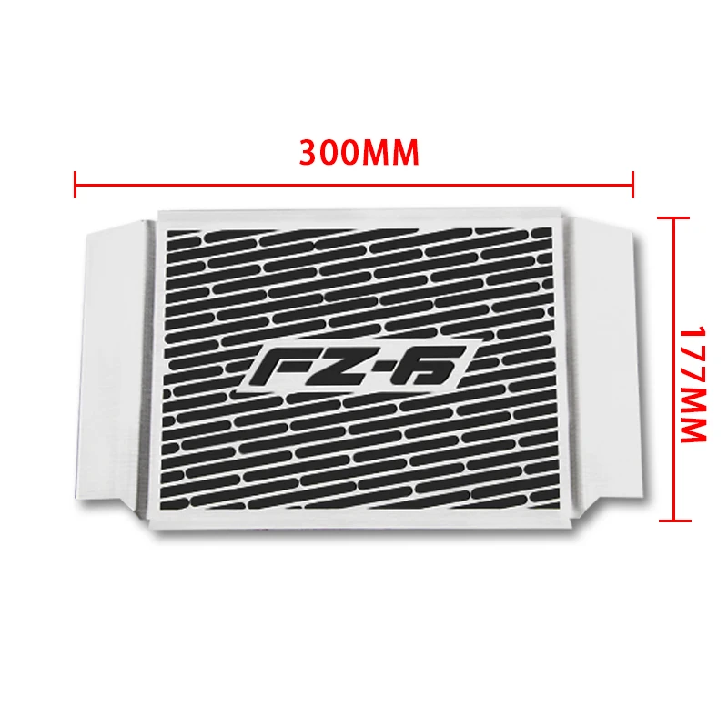 Motorcycle Radiator Guard Grille Protector Metal Cover Black for Yamaha FZ6 FZ 6 FAZER 2006 2007 2008 2009 2010 Models