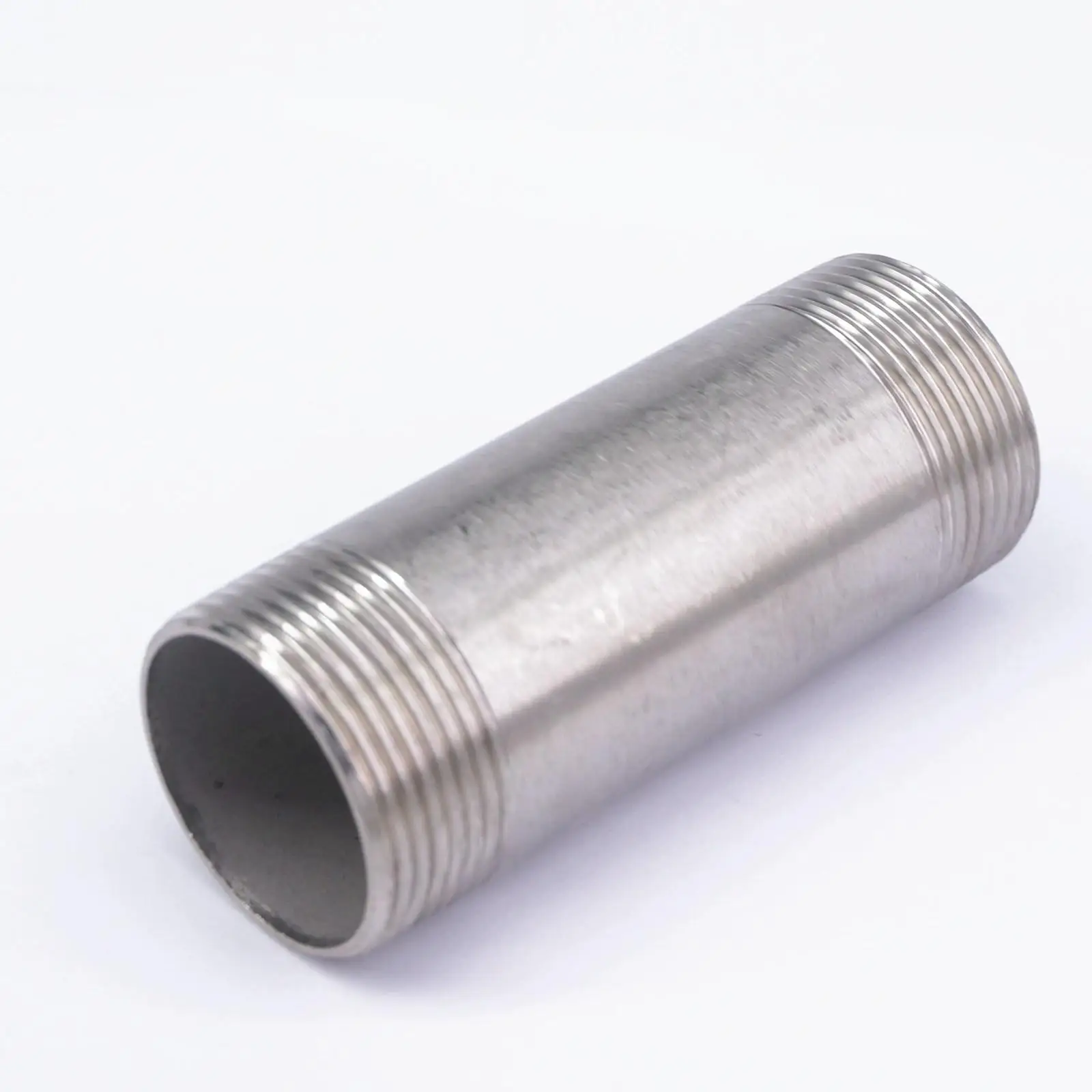 

1-1/2" BSP Equal Male Thread Length 100mm Barrel Nipple 304 Stainless Pipe Fitting Connector Coupler water oil air