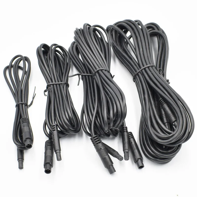 High Quality 4pin 5pin 6pin 8pin Car DVR Camera Extension Cables HD Monitor Vehicle Rear View Camera Wire Male to Femal  Cord