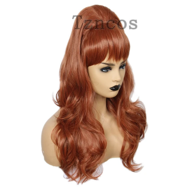 Red 70s wig sales