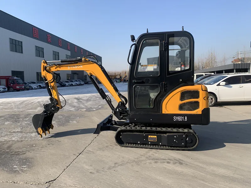 Hydraulic 1.8Ton Digger Famous Engine Mini Crawler Excavator SYNBON Machine