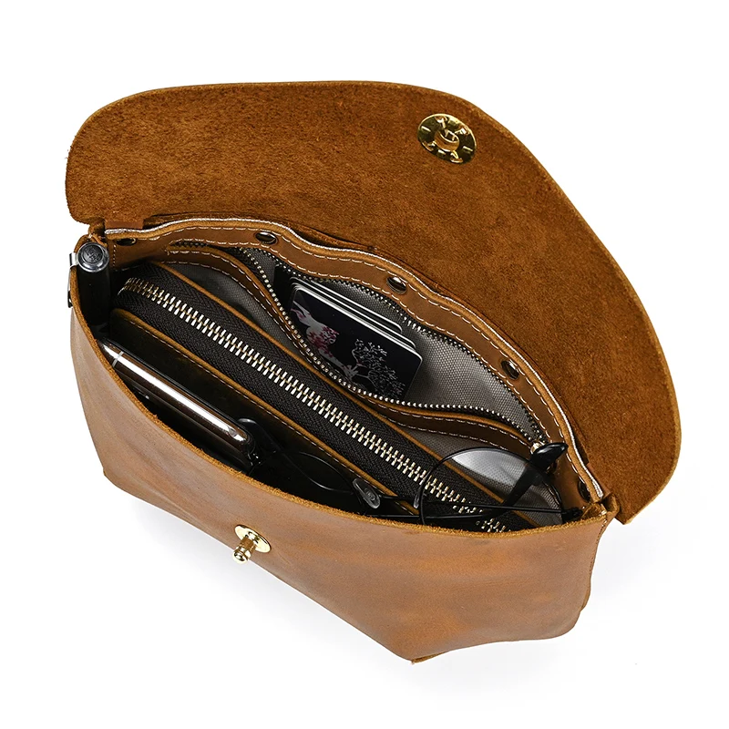 Luufan Genuine Leather Clutch Bag For Men Big Zipper Wallet Women Shoulder Bag Male Cowskin Hand Wallets With Belt Phone Pouch