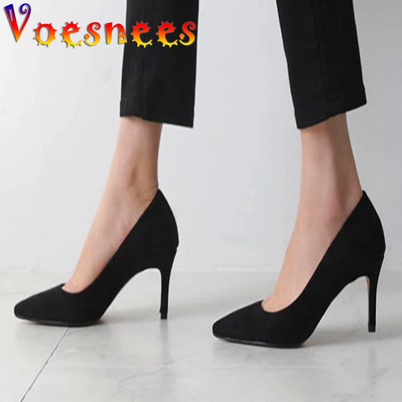 Voesnees 2021 New Pointed Toe Women Shoes Spring Autumn   Fashion Leopard Print Pumps Stiletto Shallow Mouth Nightclub High Heel