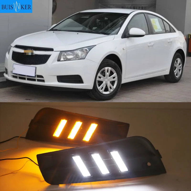 

LED fog light for Chevrolet Cruze headlight 2009-2014 fog lights headlights fog lamp DRL Daytime Running Lights foglights Grille