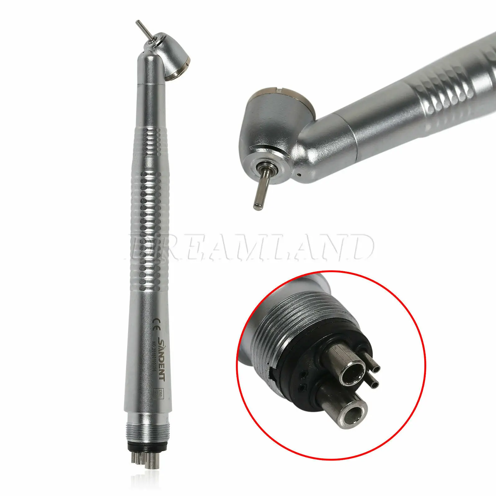 Kavo 45องศาทันตกรรมความเร็วสูง (LED) handpiece Push Turbine Fit NSK 4รู Quick Coupler วัสดุทันตกรรมเครื่องมือ