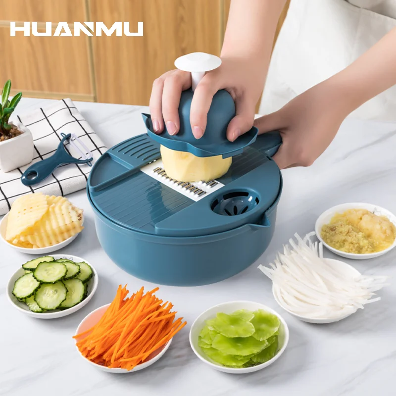 

Multi-functional Vegetable Slicer Chopper Fruits Tool Grater Cutter Shredder Garlic Meat Chopper Slicer Egg Divider Kitchen Tool