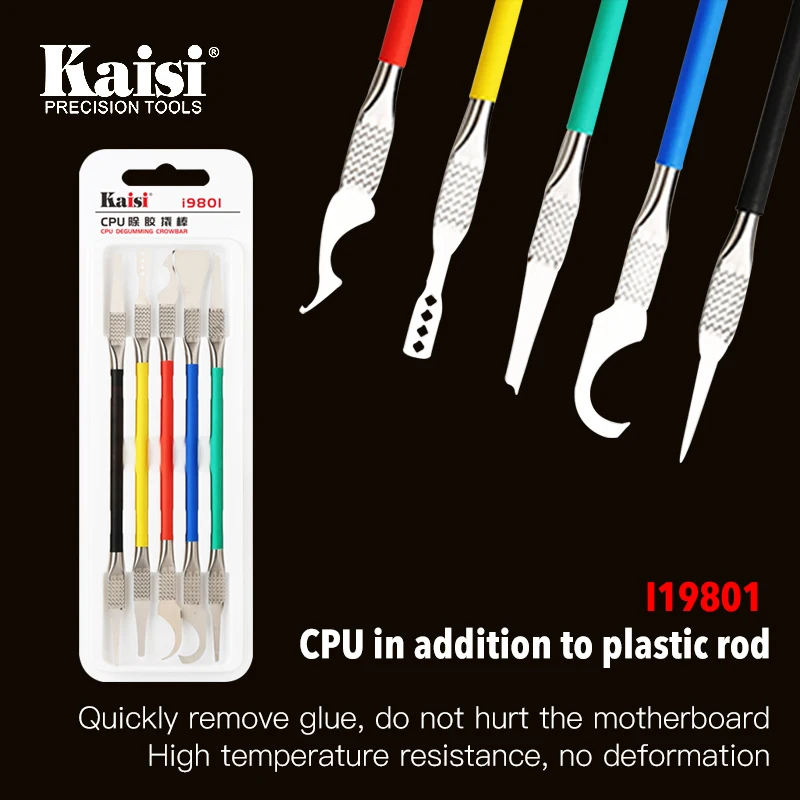 K-i9801 โทรศัพท์มือถือเมนบอร์ดชิป BGA ลบ Pry มีด IC ชิป CPU Remover กาวเครื่องมือทำความสะอาด
