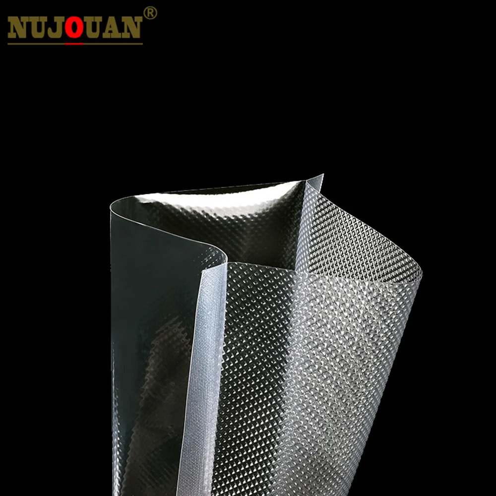 Bolsas de vacío de alimentos para sellador al vacío, bolsas de larga duración para envasado al vacío, 12/15/20/25/30cm x 500cm/rollo