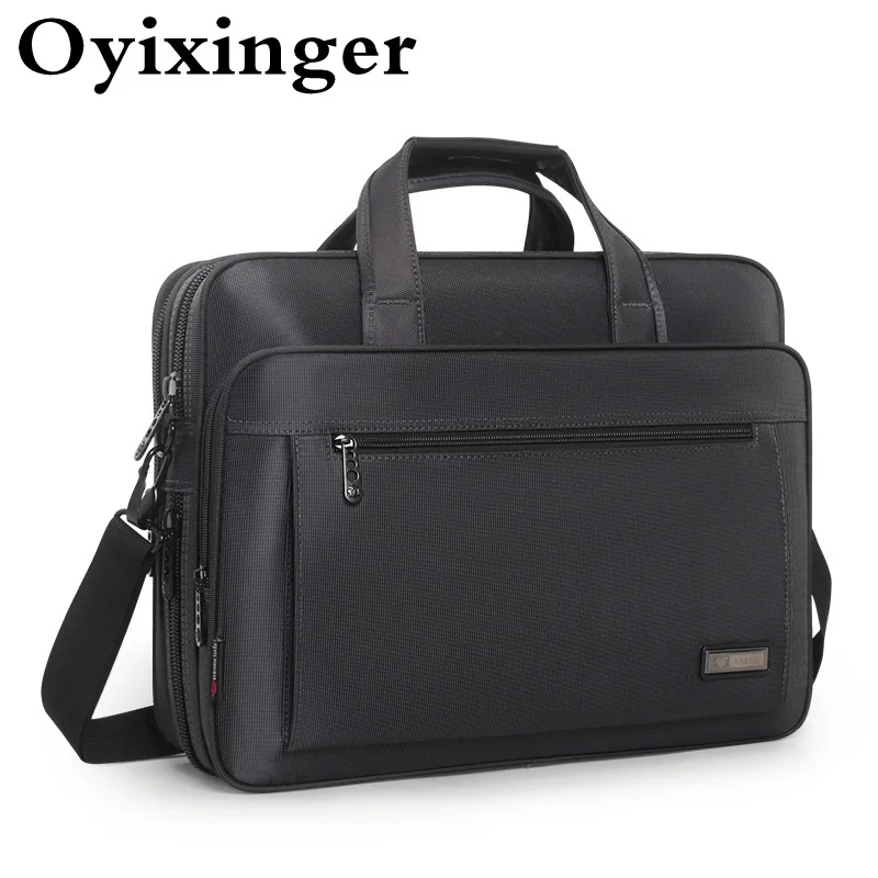 

OYIXINGER Men Briefcase Bags For 15 inch Laptop Waterproof Handbag High Quality Oxford Briefcases Male Business A4 Document Bag