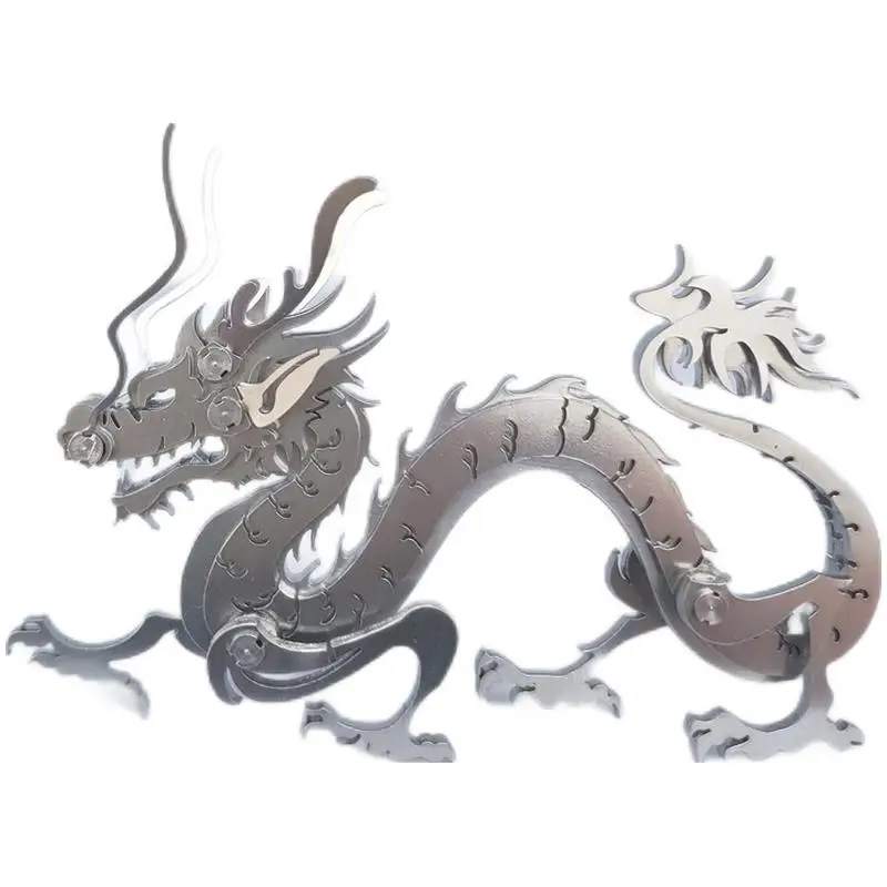 Gift And Toys For Kids Adults Learning Education Steel MOKR 3D Metal Puzzle Twelve Chinese Zodiac Signs Dragon DIY Jigsaw