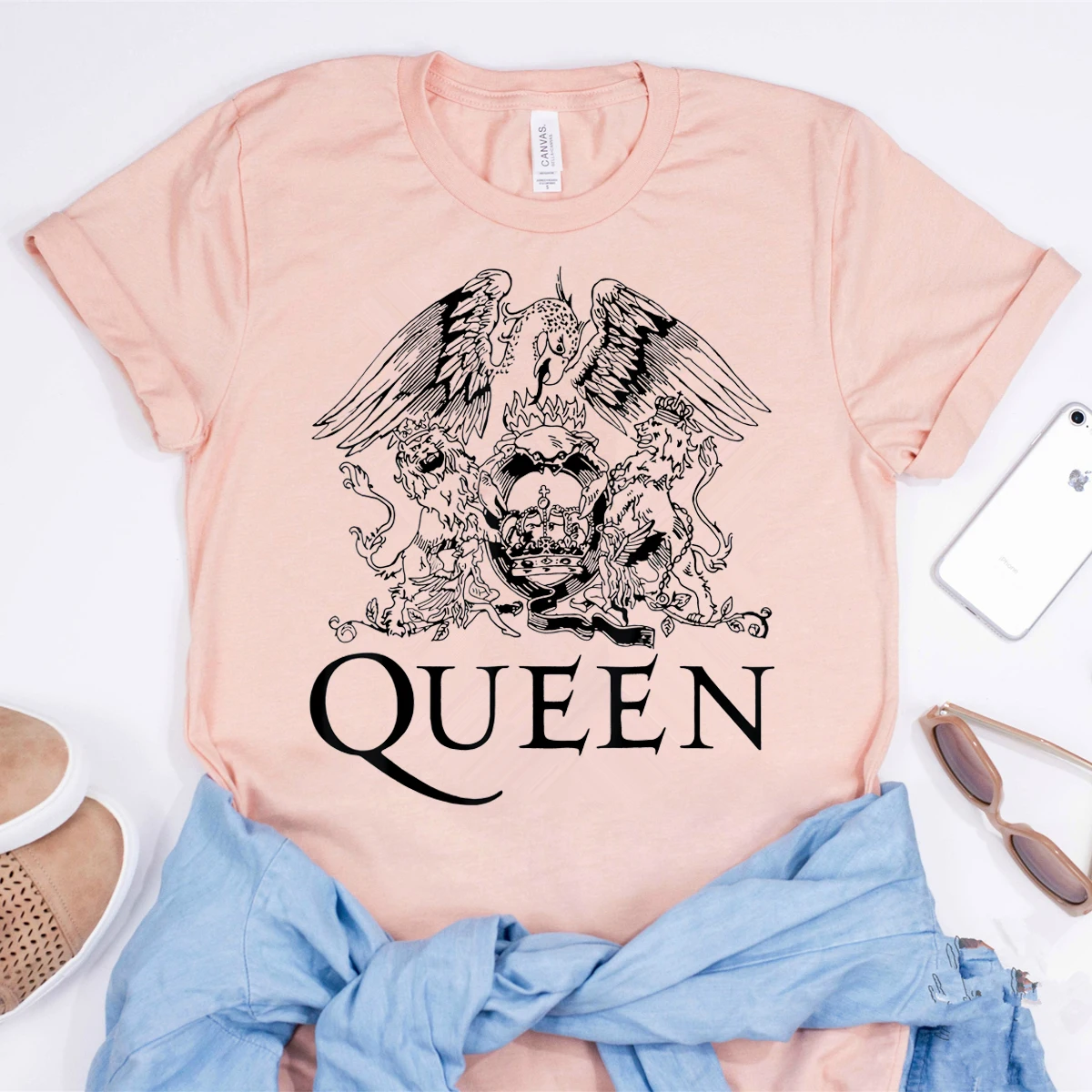 2020 Freddie Mercury T-shirt The Queen Rock Band Inspired Tee Women Casual Shirt Tumblr Tops Camisas Mujer