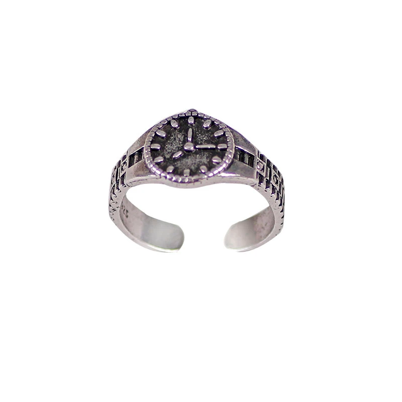 Vintage Watch Ring 1pc Alloy Time Men's and Women's Jewelry Party Daily Wear Fashion Personalized Finger Decoration Accessories
