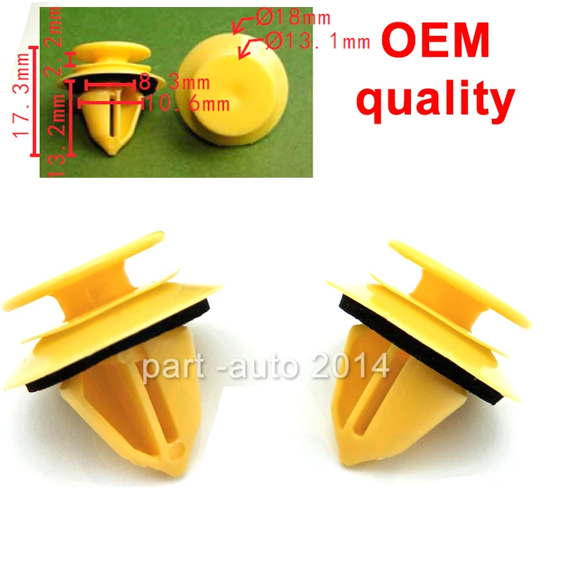 50x /100x OEM Zapięcia do tylnych drzwi Klipsy samochodowe A 0009916398 Do Mercedes-Benz W164 W166 W231 W251 X164 X166 C117 R231