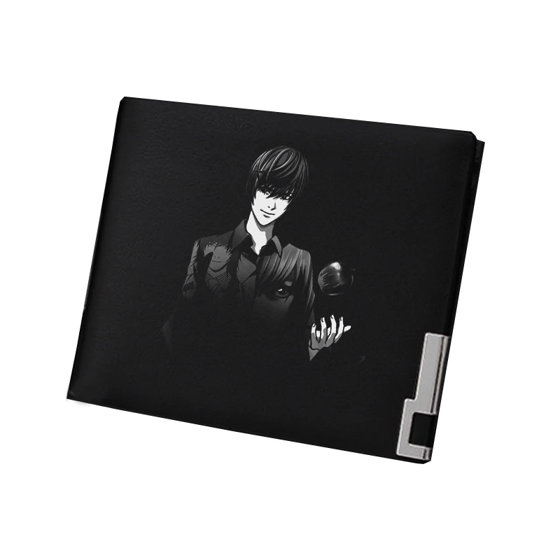 DEATH NOTE L·Lawliet Anime Money Bag Boys Coin Purse Pu Leather Short Wallet Yagami Light ID Card Holder Cartoon Women Carteira