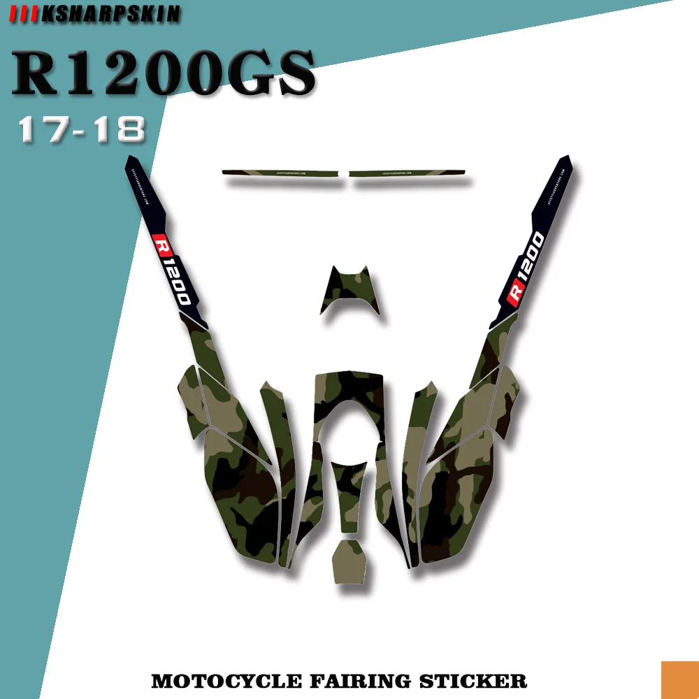 

Motorcycle body modification fairing decorative protection sticker is suitable for BMW R1200GS 2017-2018
