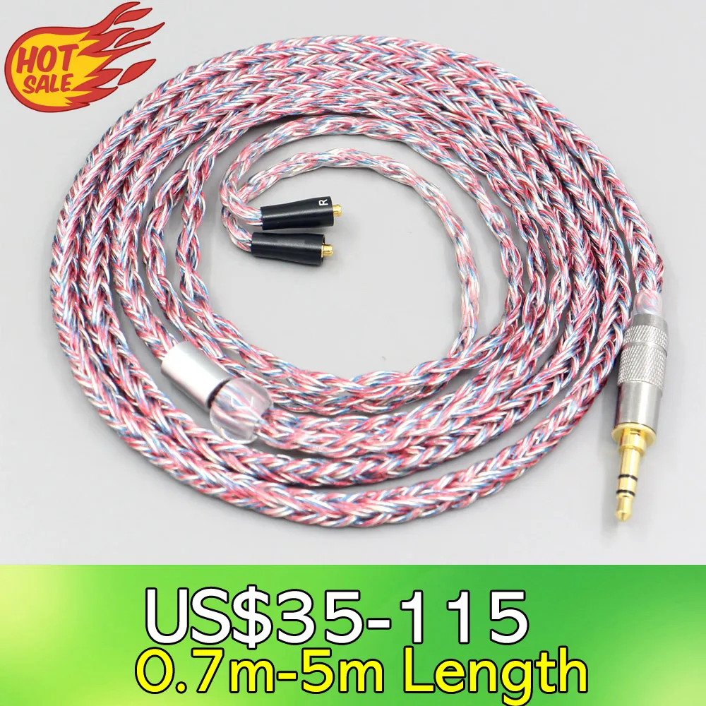 

16 Core Silver OCC OFC Mixed Braided Cable For W40 W50 W60 UM10 UM20 UM30 UM40 UM50 Pro Earphone LN007575