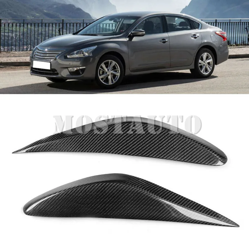 

2 шт., накладки на фары из углеродного волокна для Nissan Altima Teana 2013-2015