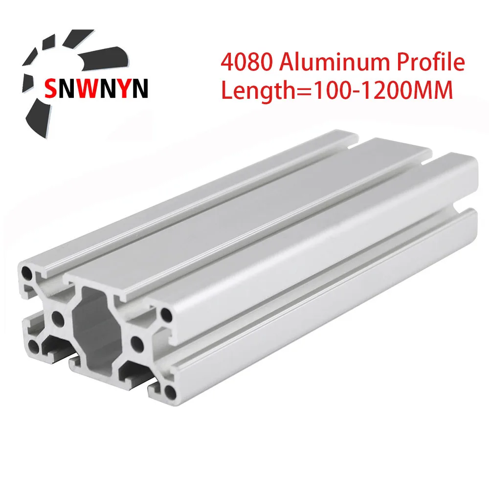 Aluminum Profile 4080 Extrusion European Standard Anodized Linear Rail Aluminum Extrusion 4080 Profile For CNC 3D Printer Parts