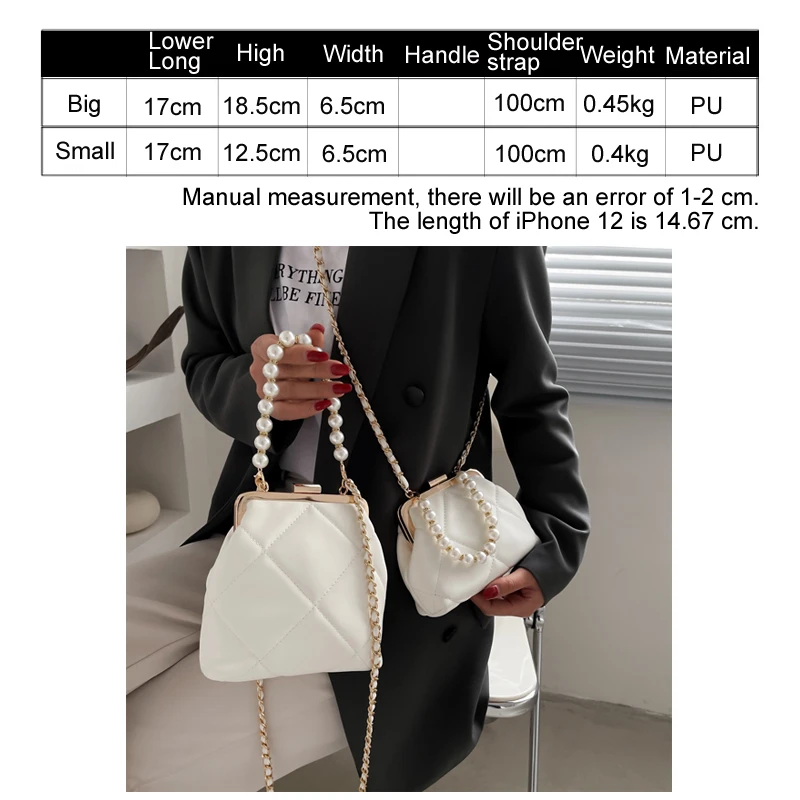 Women's Party Clutch Wedding Crossbody Bag Totes Stylish Pearl Clip Bag 2021 Evening Handbags Shoulder Bags Summer Beach Bag