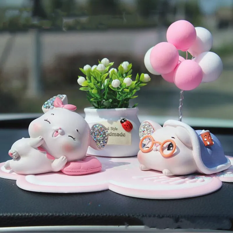 Creative Car Decoration Cute Mouse Car Doll High-end Car Interior Ornament Decoration Gift