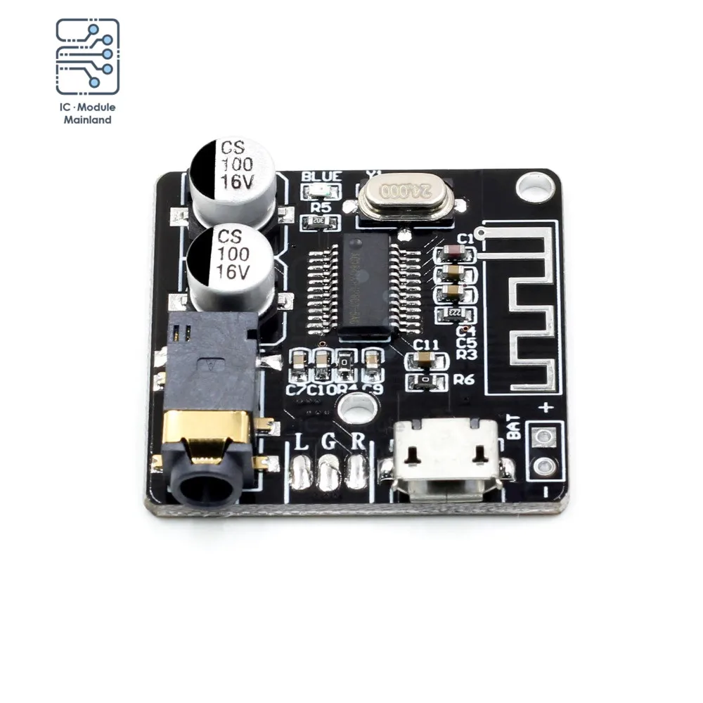 VHM-314 Bluetooth 5.0 Modul Penerima Audio MP3 Papan Dekoder Lossless 3.7-5V Papan Amplifier Decoding Musik Stereo Nirkabel