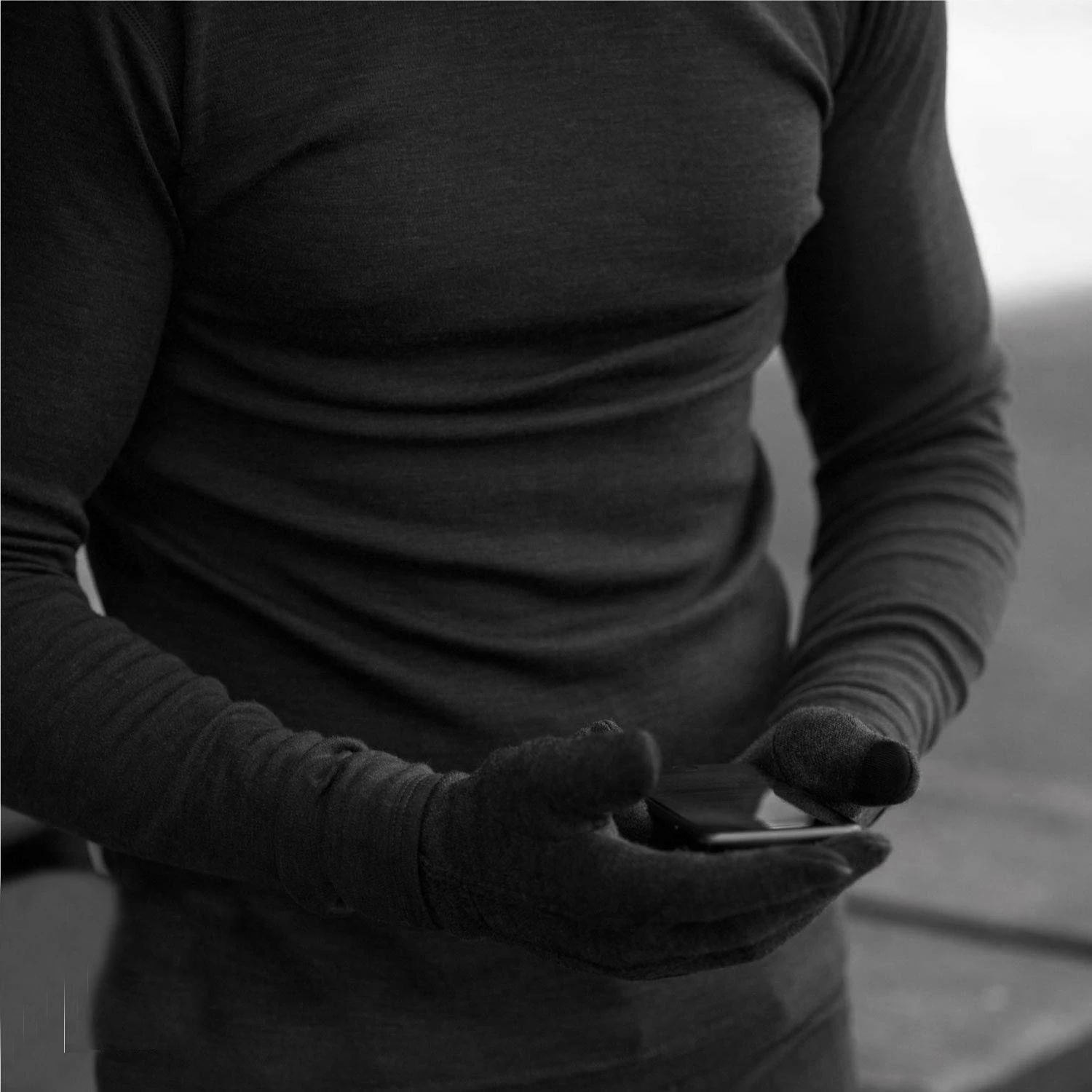 Unisex Merino Wool Glove Liners 100% Merino Wool Gloves - Touch Screen Compatible Warmer Windproof Size XS-XL