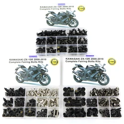 Fit For Kawasaki ZX-10R ZX10R 2008 2009 2010 Motorcycle Completed Full Fairing Bolts Kit Clips Nuts Fastener Steel