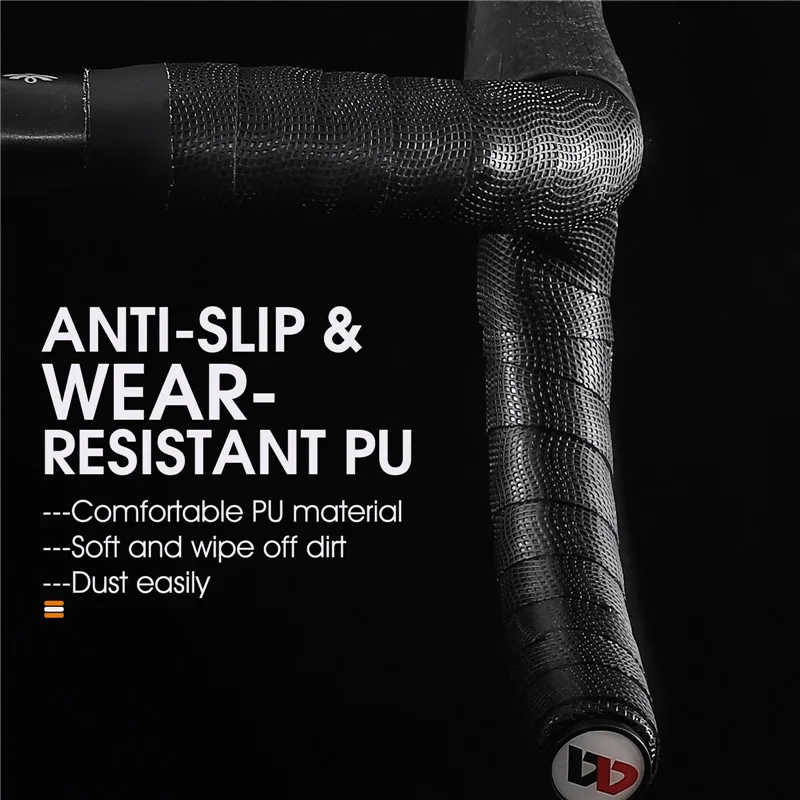 WEST BIKING Soft Bike Handlebar Tape EVA Shock Absorption Bicycle Handlebar Tape Anti-slip Cycling Wrap End Plug Accessories