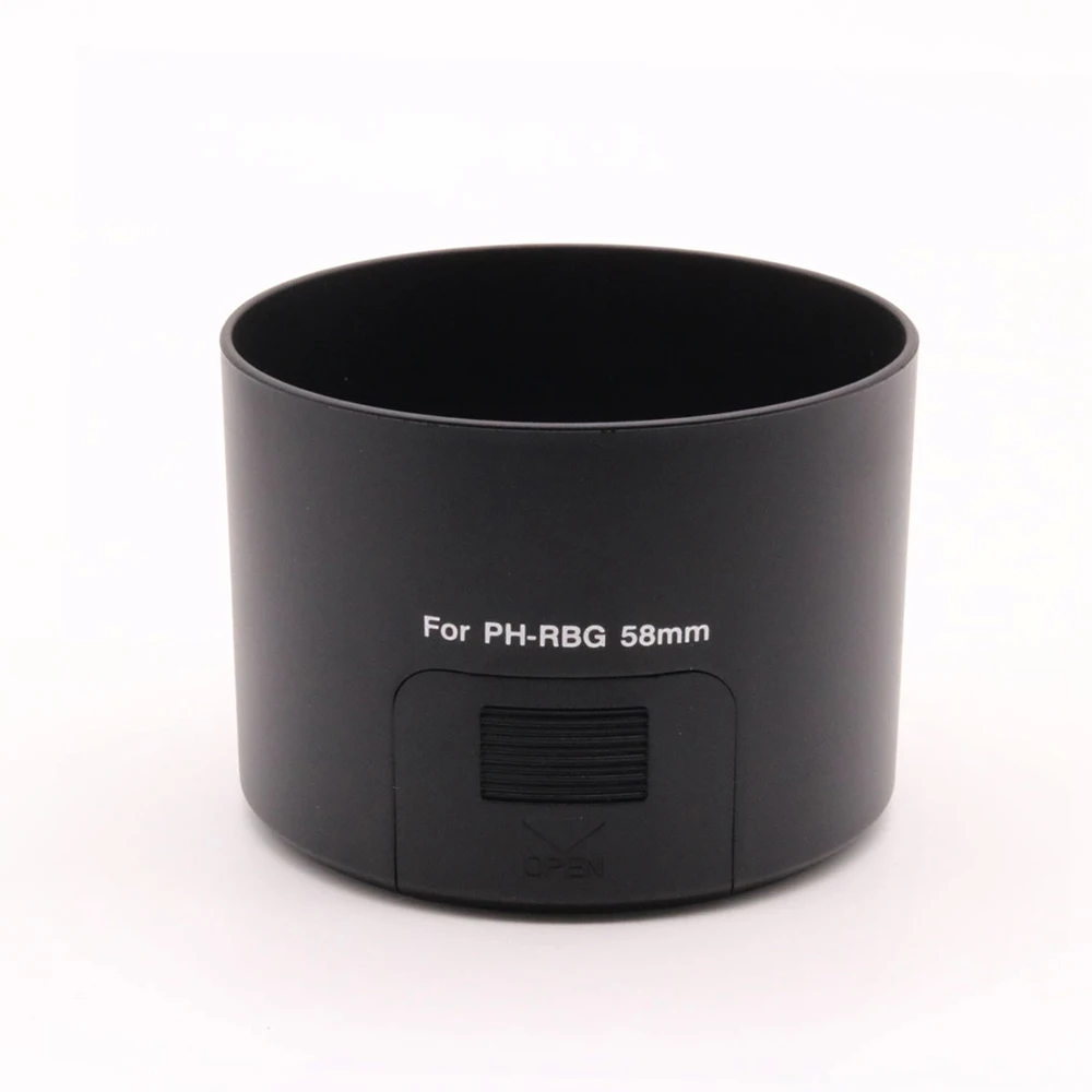 Dla PENTAX DA 55-300mm f/4-5.8 ED & DA L 55-300mm f/4-5.8 ED, plastikowa osłona przeciwsłoneczna bagnetowa, zamiennik dla PH-RBG 58mm