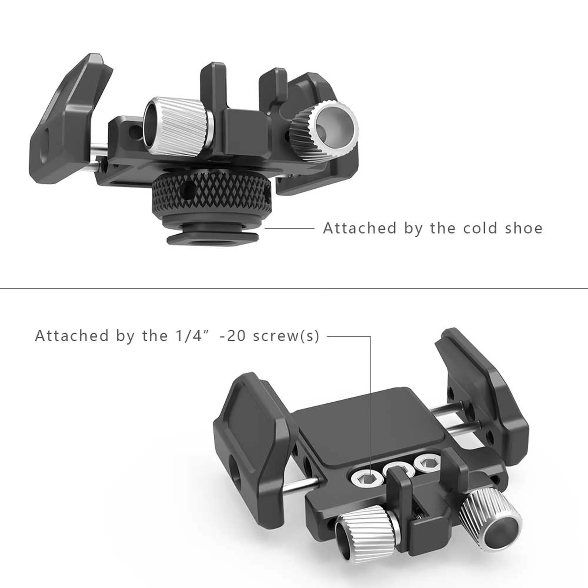 SmallRig SSD Mount Universal Holder for External SSD like for Samsung T5 SSD , for Angelbird SSD2go PKT , Glyph Atom SSD 2343