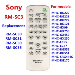 RM-SC3 nowy pilot zdalnego dla RM-SC30 RM-SC31 RM-SC50 RM-SC55 dla SONY CD systemu HIFI Audio MHC-RG222 MHC-RG121 MHC-RV20 CMT-EH15