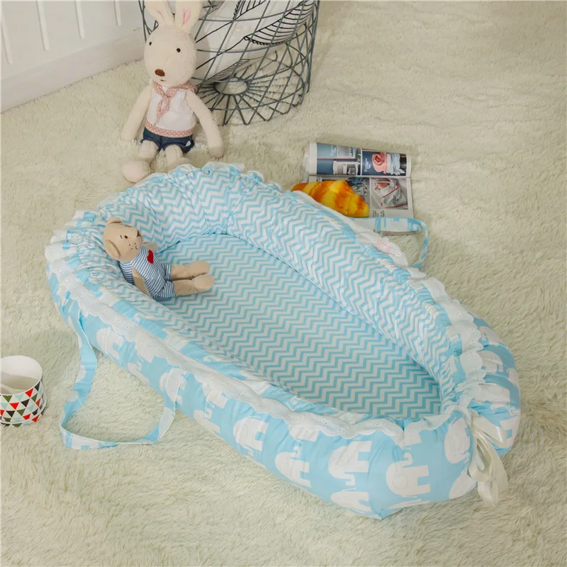 Portable Baby Crib Anti-pressure Infant Travel Nest Bed Foldable Bionic Bed for Newborns Baby Bed Bassinet Bumper Baby Playpen