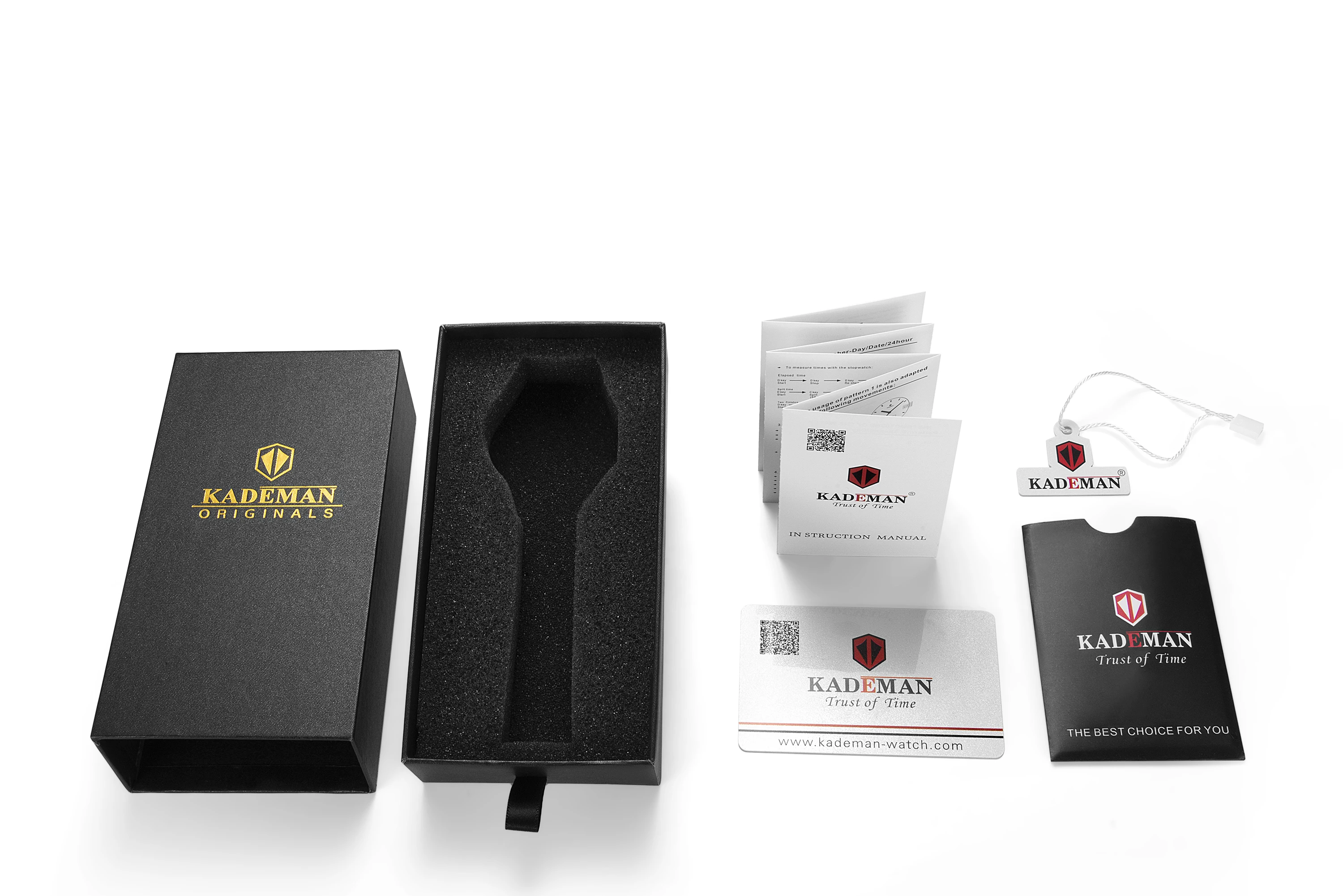 KADEMAN Papier Geschenk Original Uhr Box